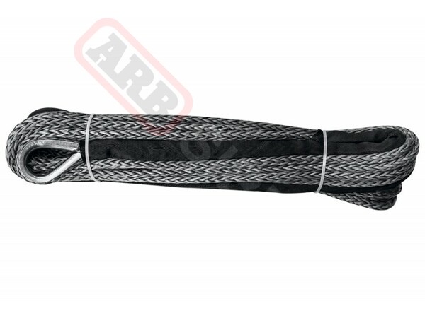 Трос  синтетический с коушем 10 мм х 25 метров (серый) // 9000 кг.